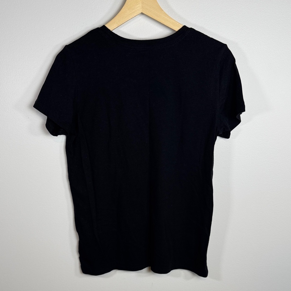 PINK Victoria's Secret Basic Black Short Sleeve Tee Medium - Picture 5 of 5